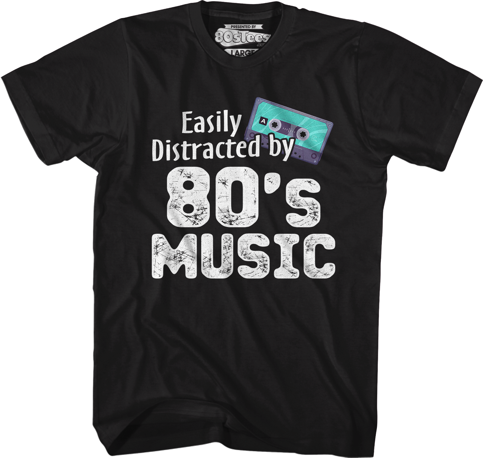 Easily Distracted By 80's Music T-Shirt Hoodie, Sweatshirt | CiraTrend.com (Image 5)