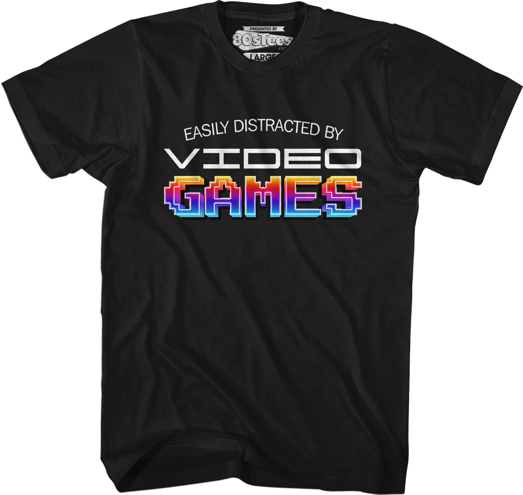 Easily Distracted By Video Games T-Shirt Hoodie, Sweatshirt | CiraTrend.com (Image 5)