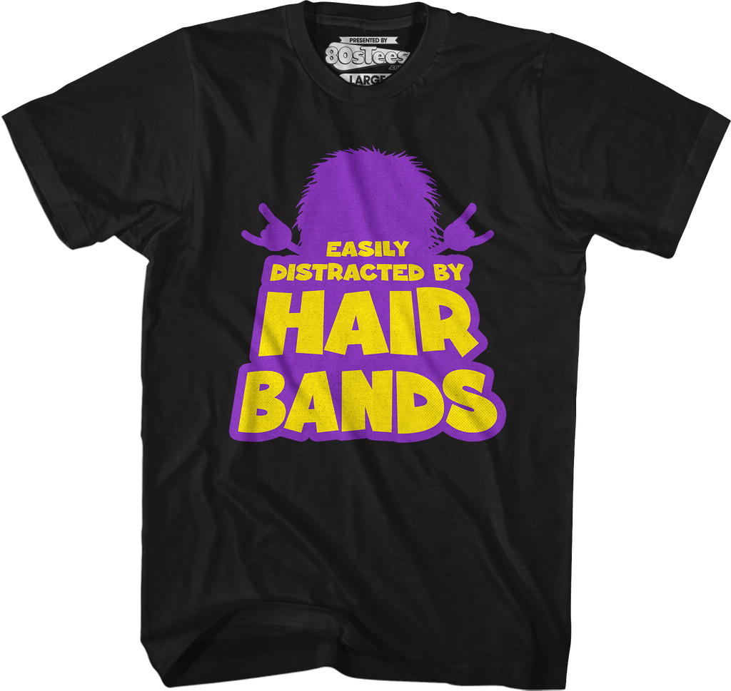 Easily Distracted By Hair Bands T-Shirt Hoodie, Sweatshirt | CiraTrend.com (Image 5)