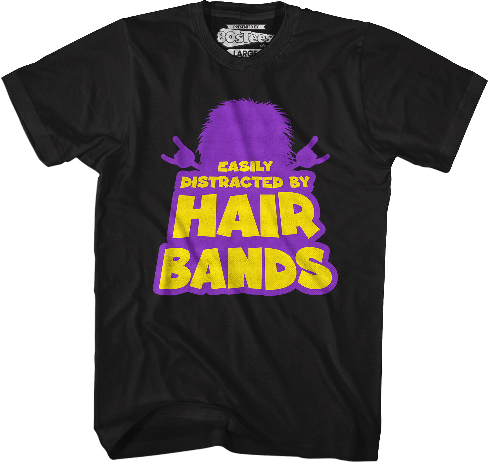 Easily Distracted By Hair Bands T-Shirt Hoodie, Sweatshirt | CiraTrend.com (Image 5)
