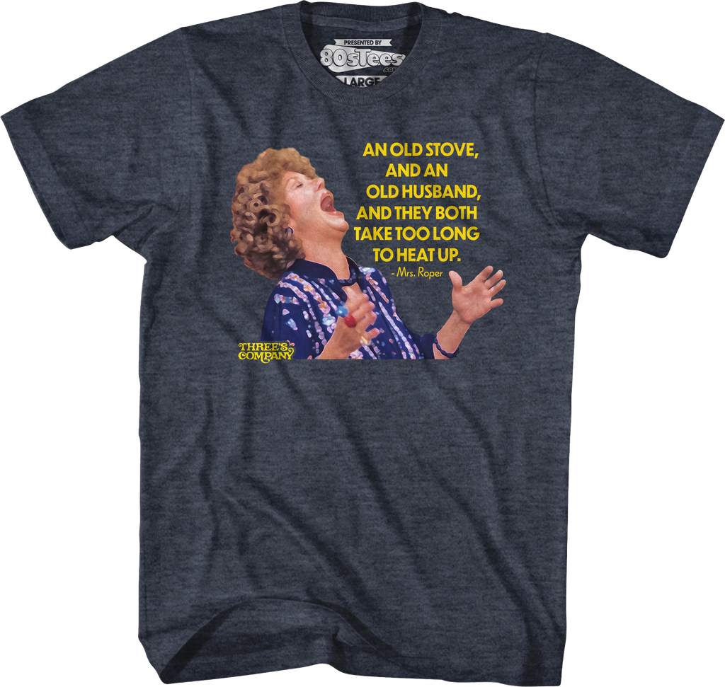 Old Stove Old Husband Three's Company T-Shirt Hoodie, Sweatshirt | CiraTrend.com (Image 5)