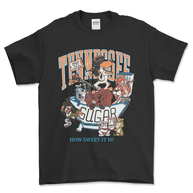 Tennessee Vols Sec Champions 1985 T-Shirt, Graphic Vintage Sports Tees for Men, Gift for Men, for Women Menswear Top...