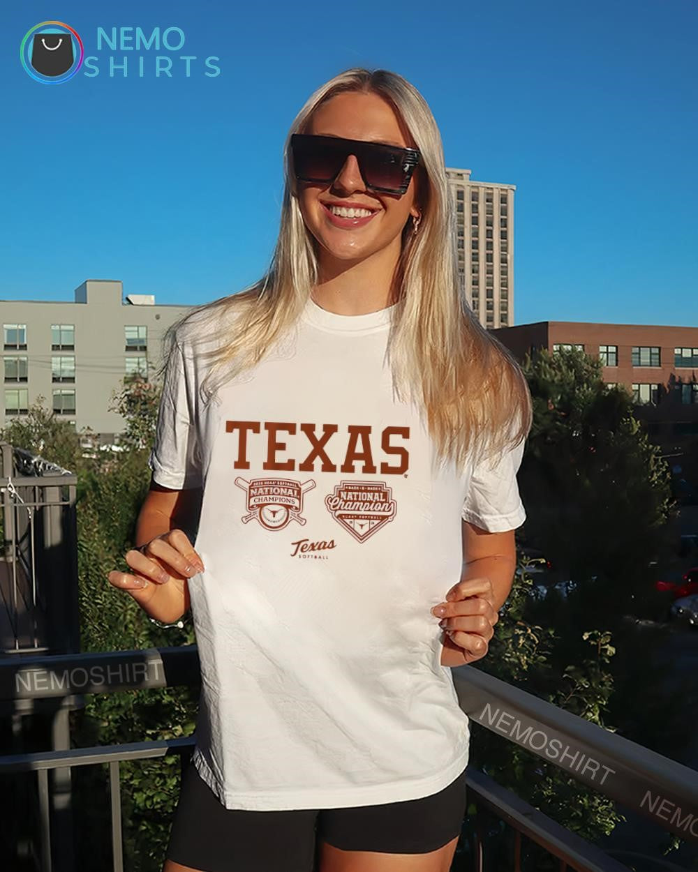 Texas Longhorns back-to-back champions logos shirt