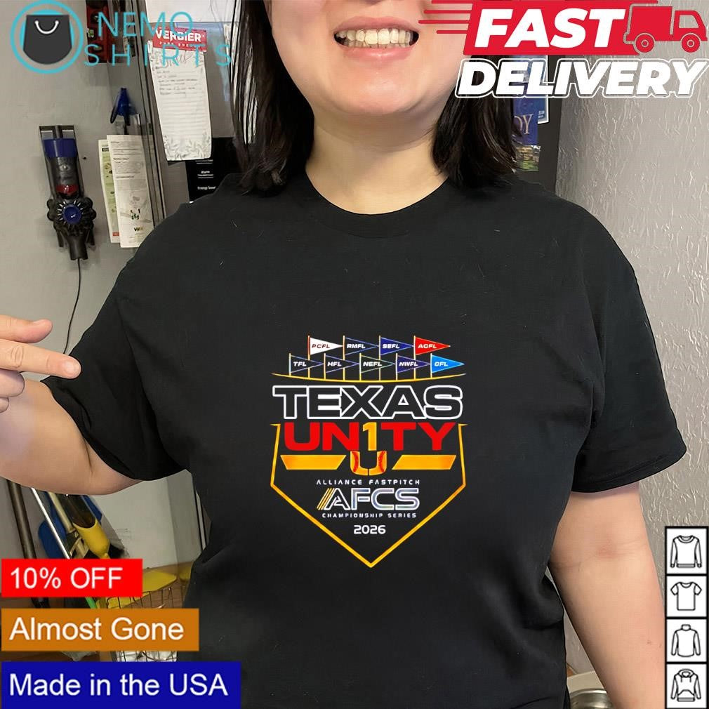 Texas UN1TY 2026 Alliance Fastpitch Championship Series softball event shirt