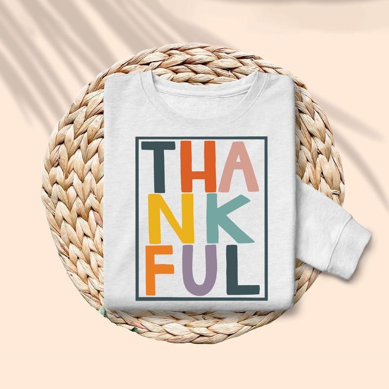 Thankful Sweatshirt, Thanksgiving Family Matching, Thanksgiving Tshirt, Thanksgiving Dinner Crewneck, Autumn Shirt, Fall...
