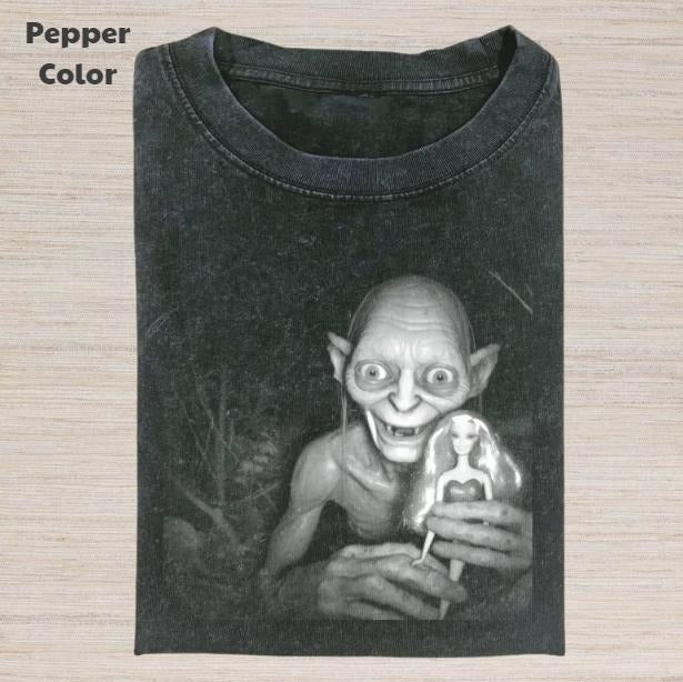 The Lord of the Rings Vintage Graphic Tee, Gollum And Doll T-Shirt, Movies Tee, Unisex Meme Cringe Funny Dumb Shirt,...