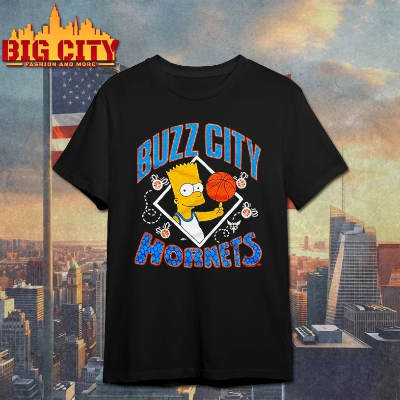 The Simpsons Bart x Charlotte Hornets shirt