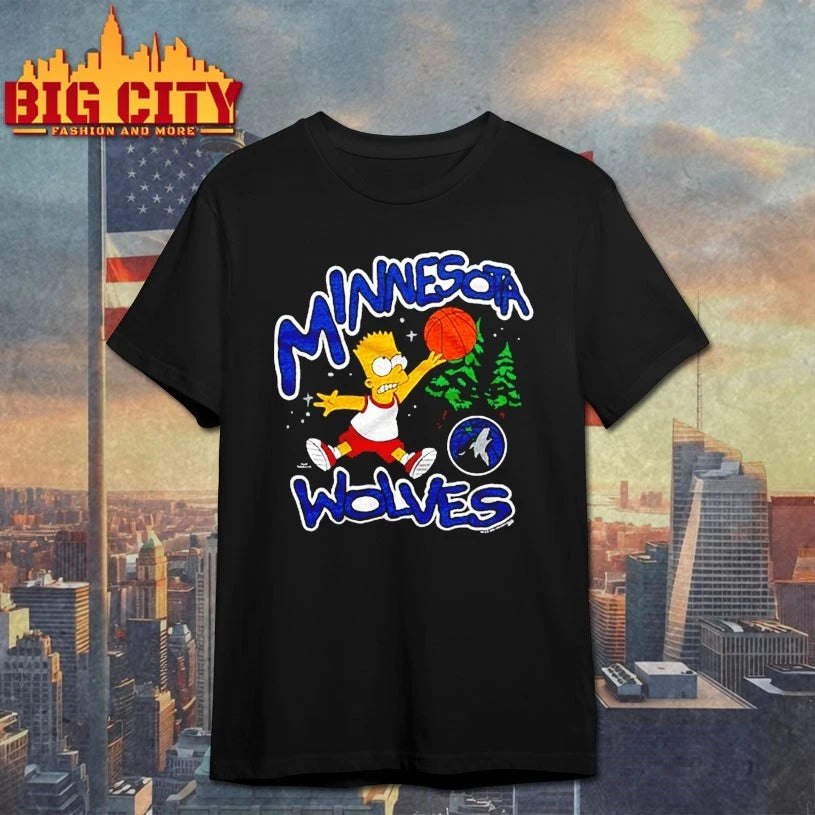 The Simpsons Bart x Minnesota Timberwolves shirt