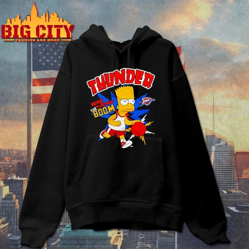The Simpsons Bart x Oklahoma City Thunder shirt