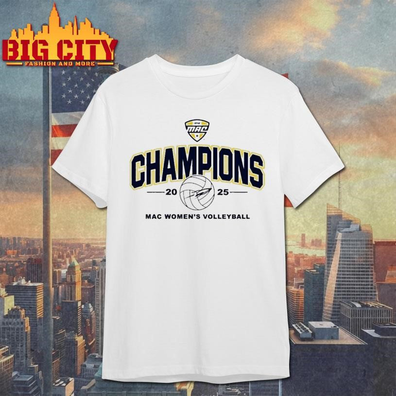 Toledo Rockets 2025 Mid American Conference Mac Womens Volleyball Tournament Champions Shirt
