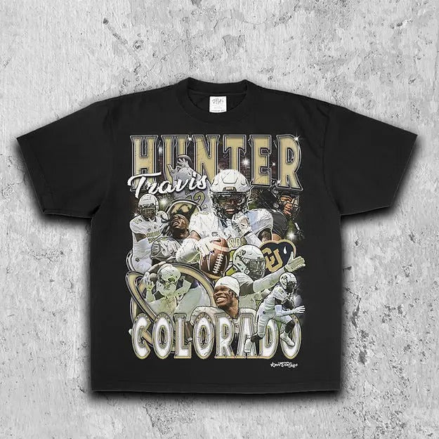 Travis Hunter Tee | Vintage Tee | Men's Graphic T-Shirt | Gift For Fan Hoodie, Sweatshirt | CiraTrend.com