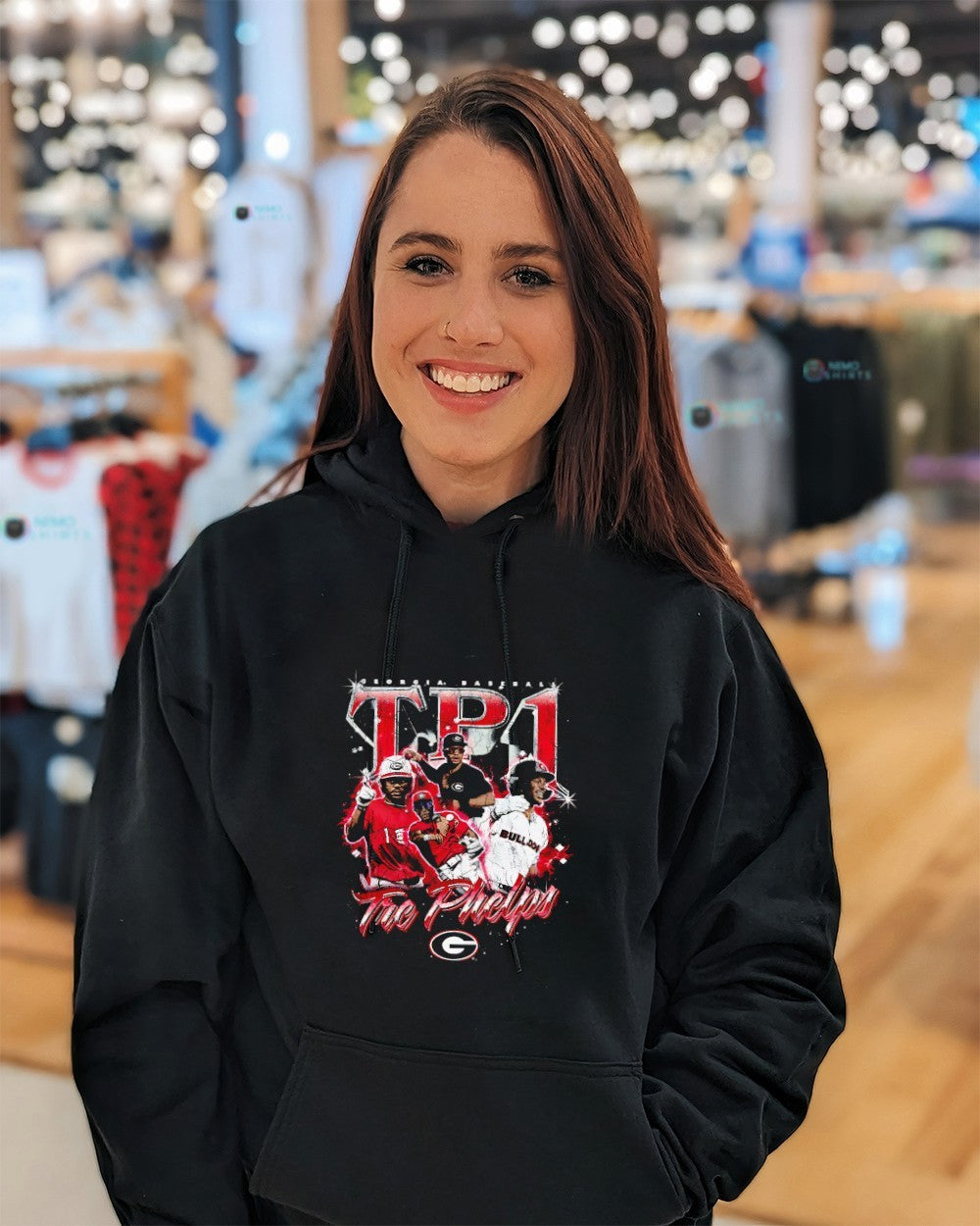 Tre Phelps TP1 Georgia Bulldogs baseball player shirt
