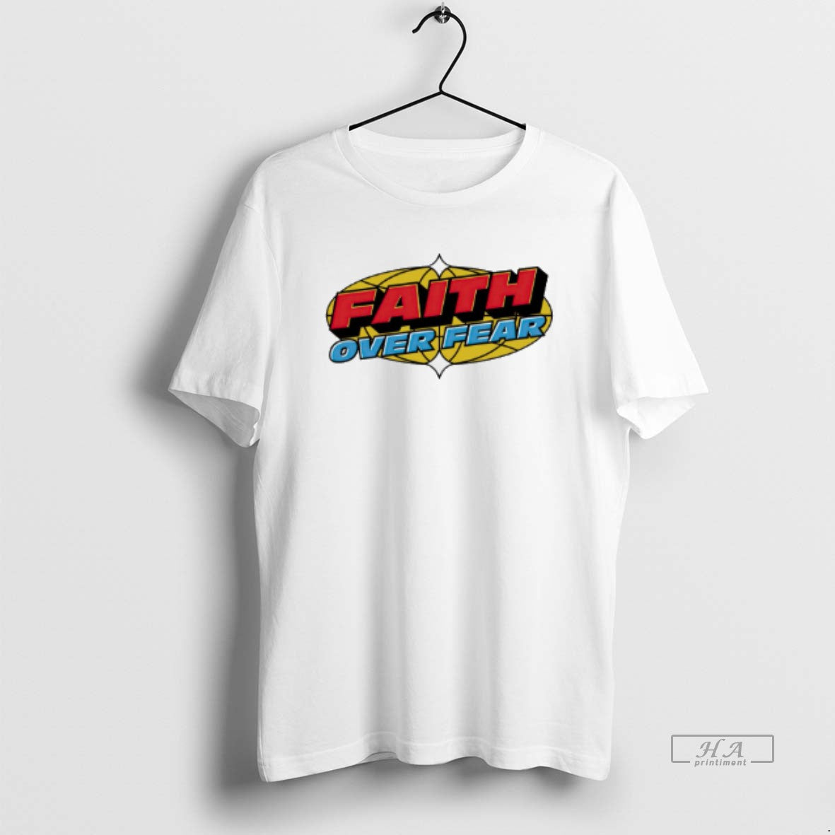 Trendy Faith Over Fear Logo