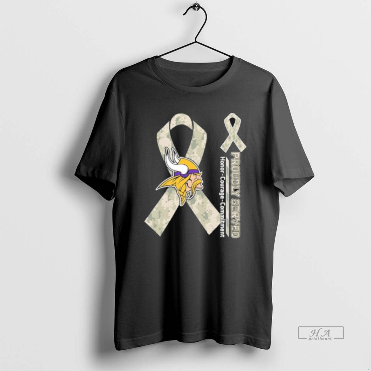 Trendy Minnesota Vikings Proudly Served Honor Courage Commitment