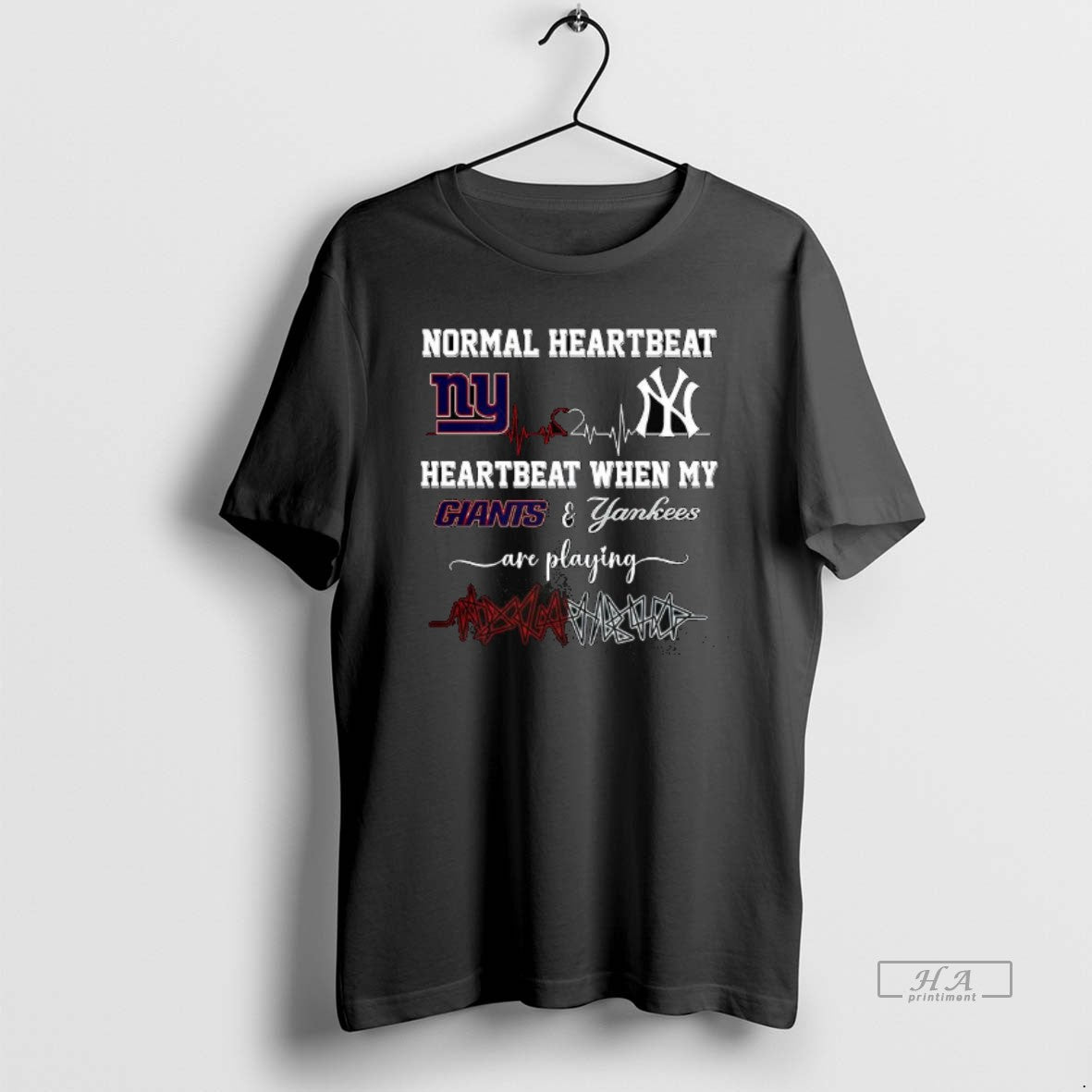 Trendy Normal Heartbeat And Heartbeat When My New York Giants And New York Yankees Are