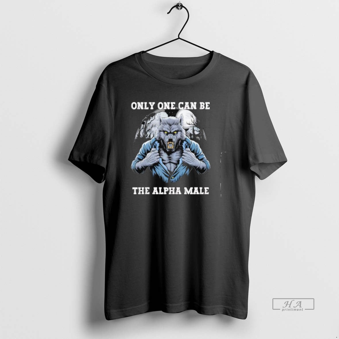 Trendy Wolf Only One Can Be The Alpha Male