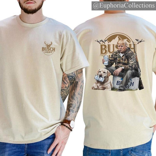 #Trump Hunting #Busch.Light Beer 2 side Shirt, #Trump Hunting Shirt, Graphic Printed Tees For #Trump Supporters , Retro...