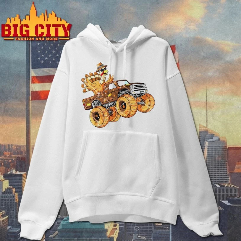 Turkey Riding Monster Truck Thanksgiving 2025 shirt
