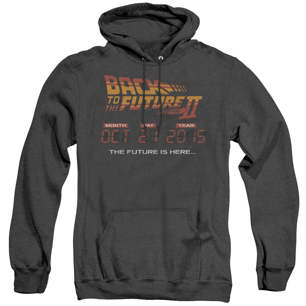 Back To The Future Ii Future Is Here Mens Heather Hoodie Black Black T-Shirts, Sweatshirt | CiraTrend.com (Image 4)