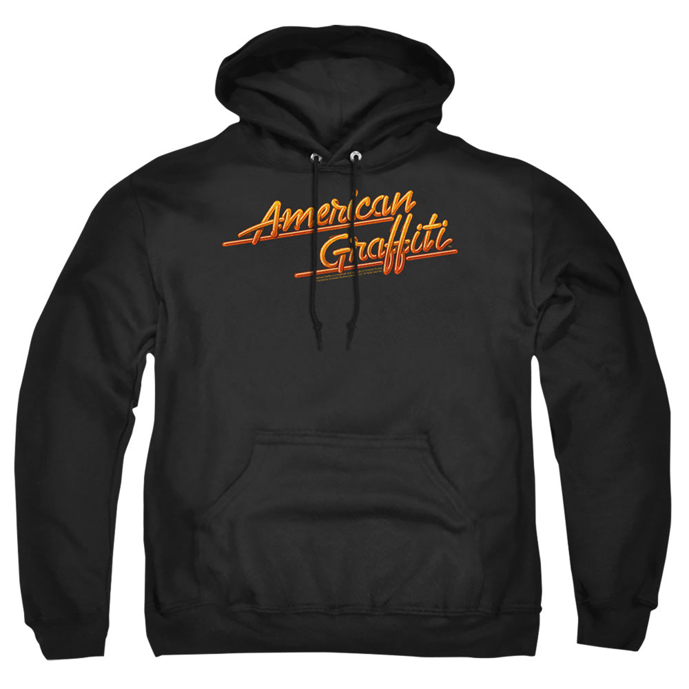 American Graffiti Neon Logo Mens Hoodie Black T-Shirts, Sweatshirt | CiraTrend.com (Image 4)