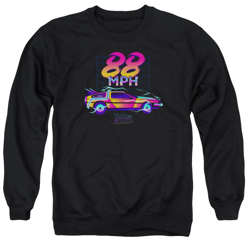 Back To The Future 88 Mph Mens Crewneck Sweatshirt Black T-Shirts, Hoodie | CiraTrend.com (Image 2)