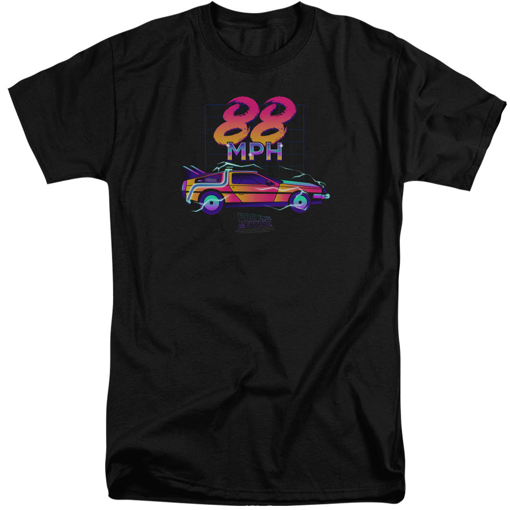 Back To The Future 88 Mph Mens Tall T Shirt Black Hoodie, Sweatshirt | CiraTrend.com (Image 1)
