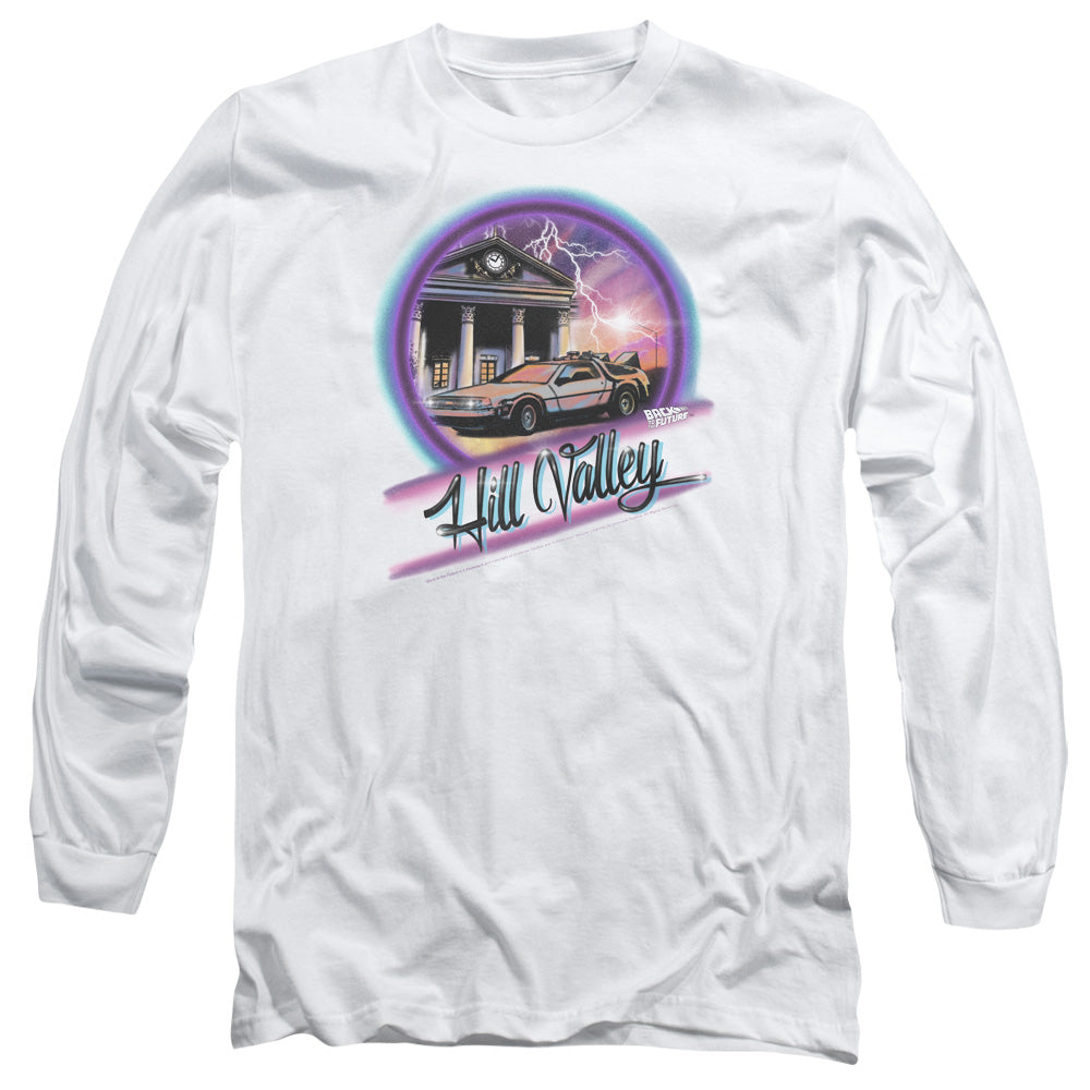 Back To The Future Ride Mens Long Sleeve Shirt White Hoodie, Sweatshirt | CiraTrend.com (Image 2)