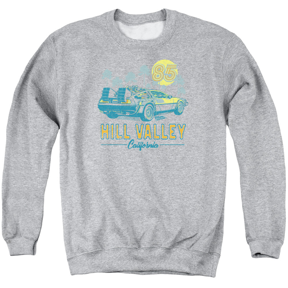 Back To The Future 85 Mens Crewneck Sweatshirt Athletic Heather T-Shirts, Hoodie | CiraTrend.com (Image 2)