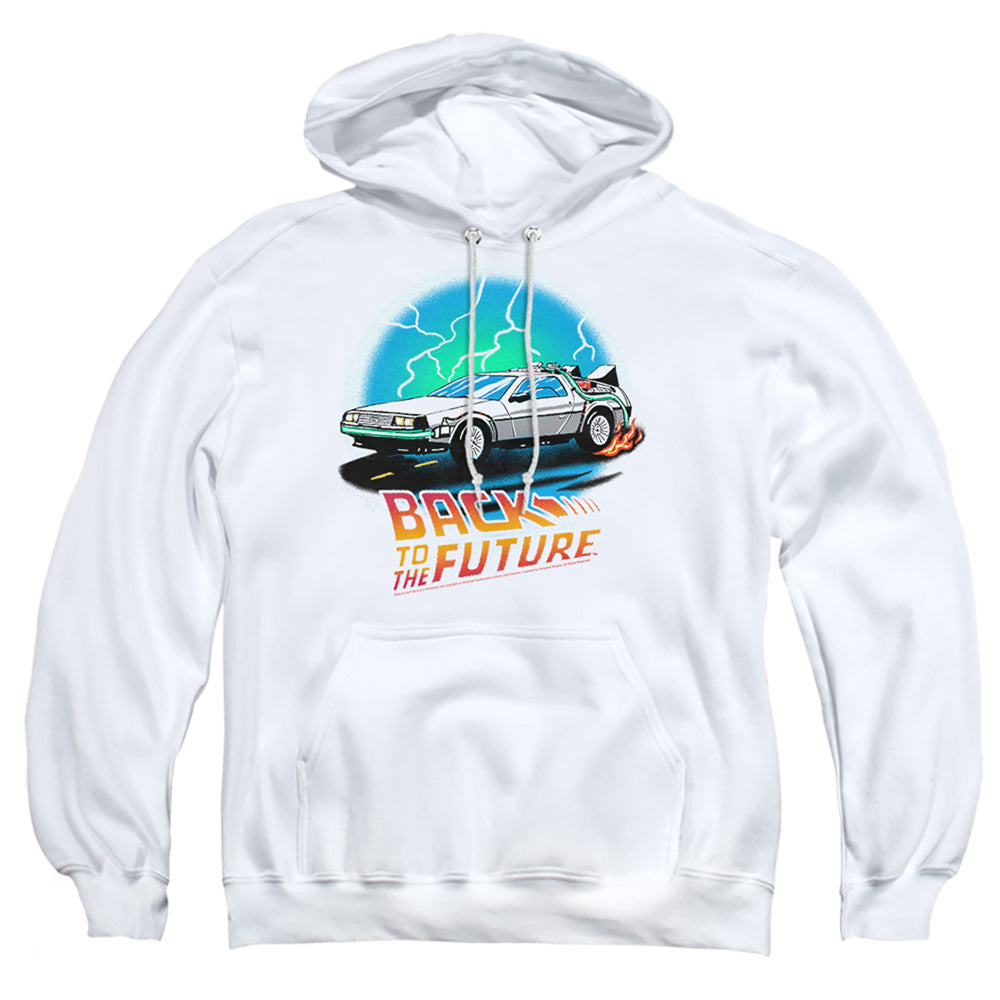 Back To The Future Bttf Airbrush Mens Hoodie White T-Shirts, Sweatshirt | CiraTrend.com (Image 2)