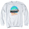 Back To The Future Bttf Airbrush Mens Crewneck Sweatshirt White T-Shirts, Hoodie | CiraTrend.com