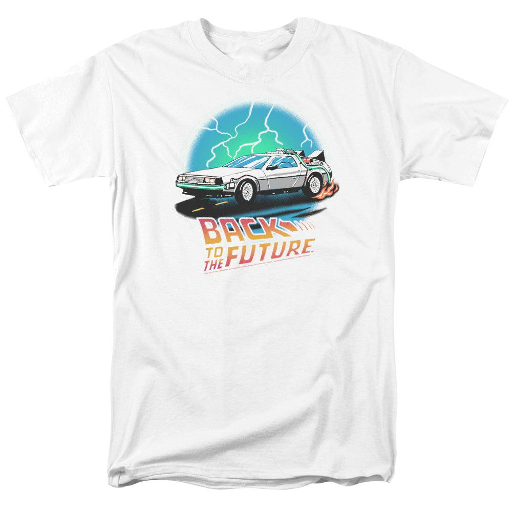 Back To The Future Airbrush Mens T Shirt White Hoodie, Sweatshirt | CiraTrend.com