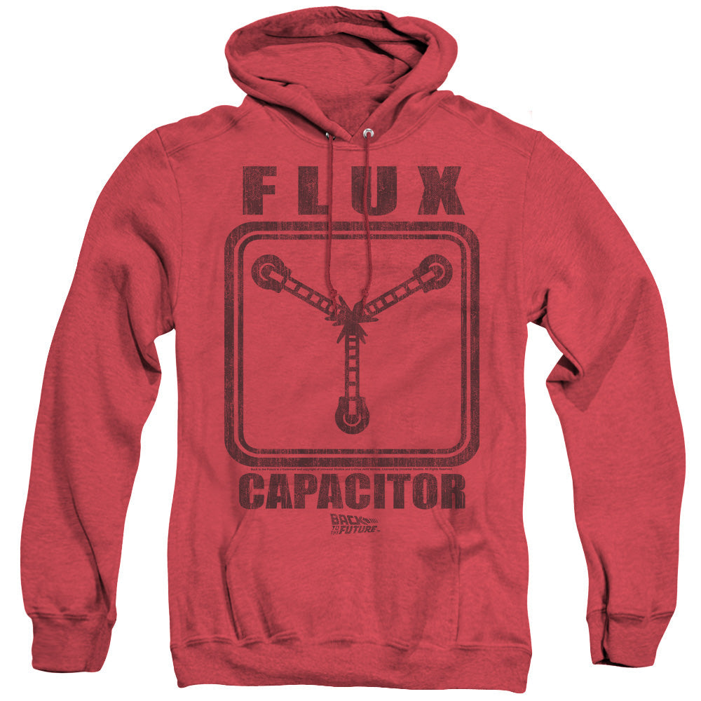 Back To The Future Flux Capacitor Mens Heather Hoodie Red T-Shirts, Sweatshirt | CiraTrend.com (Image 3)