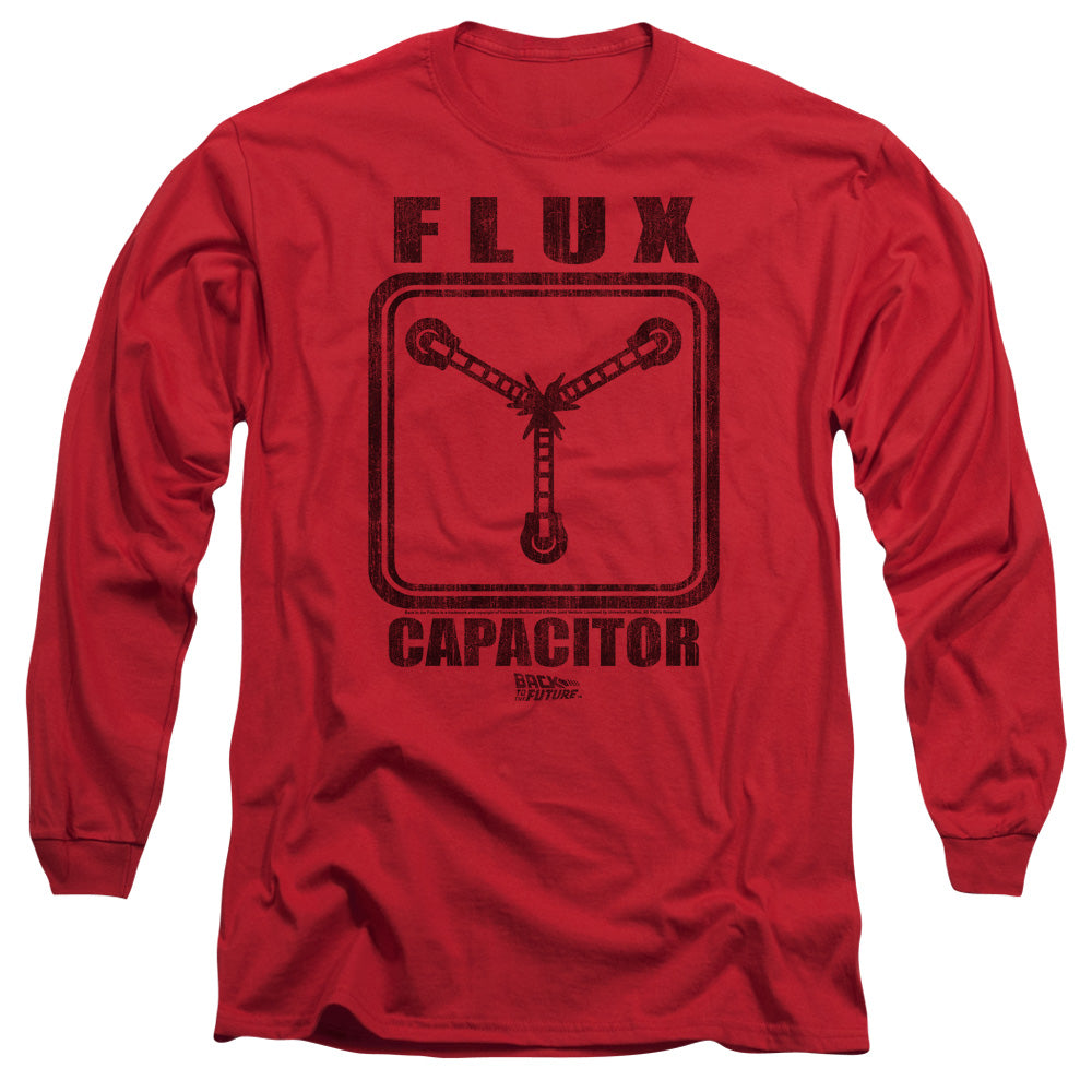Back To The Future Flux Capacitor Mens Long Sleeve Shirt Red Hoodie, Sweatshirt | CiraTrend.com (Image 2)