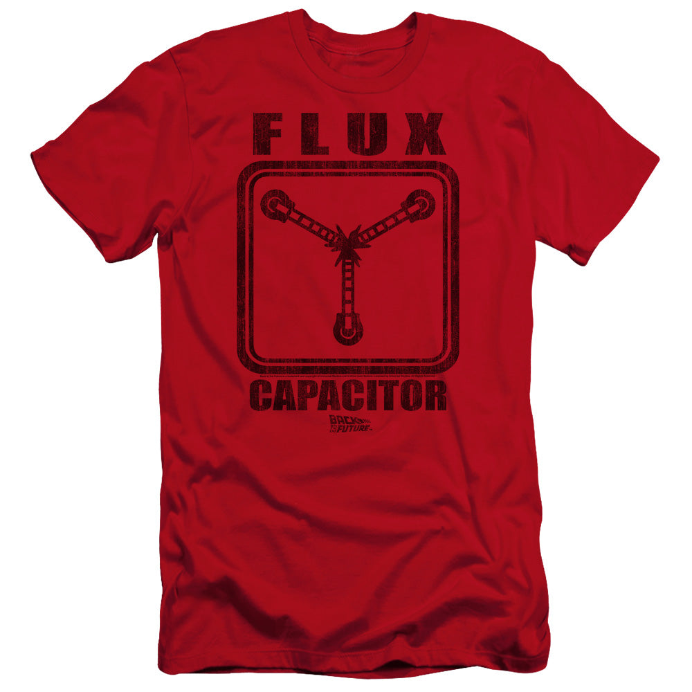 Back To The Future Flux Capacitor Premium Bella Canvas Slim Fit Mens T Shirt Red Hoodie, Sweatshirt | CiraTrend.com