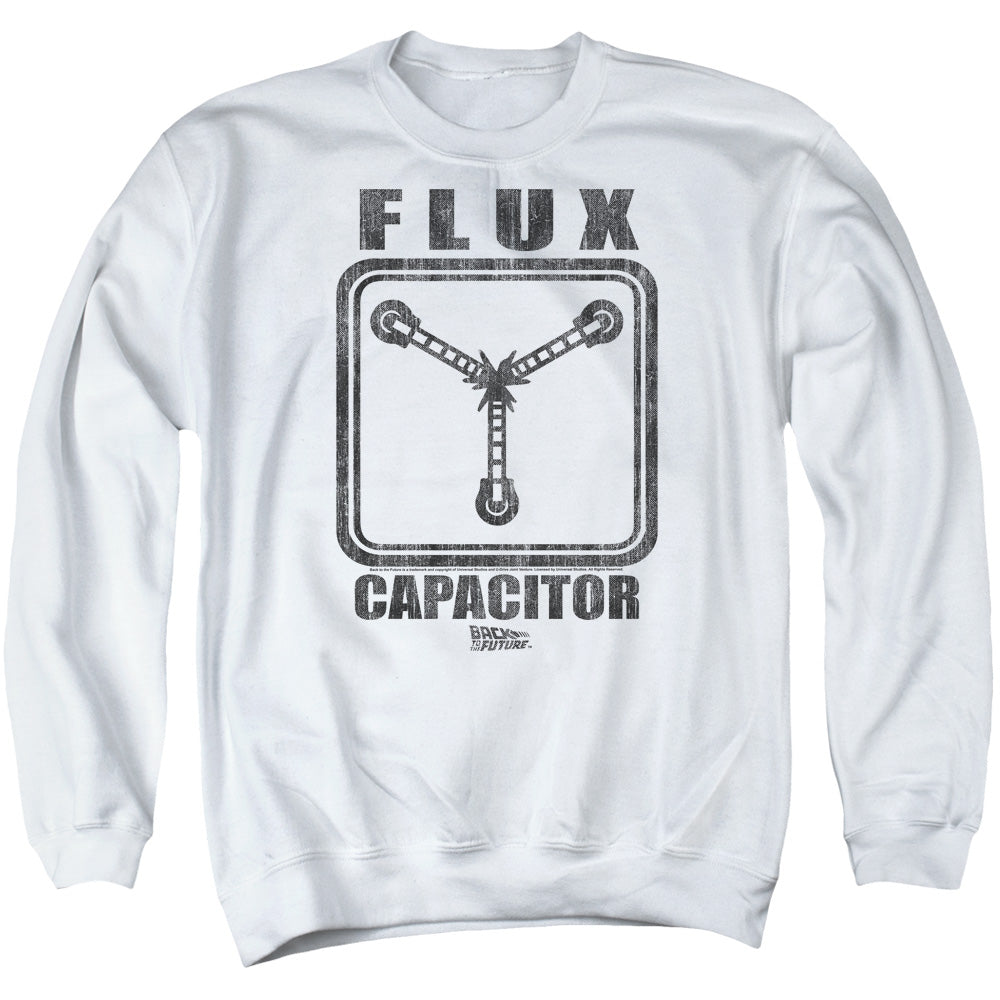 Back To The Future Flux Capacitor Mens Crewneck Sweatshirt White T-Shirts, Hoodie | CiraTrend.com (Image 1)