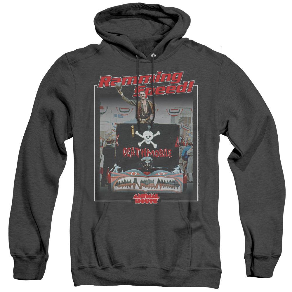 Animal House Ramming Speed Mens Heather Hoodie Black T-Shirts, Sweatshirt | CiraTrend.com (Image 1)