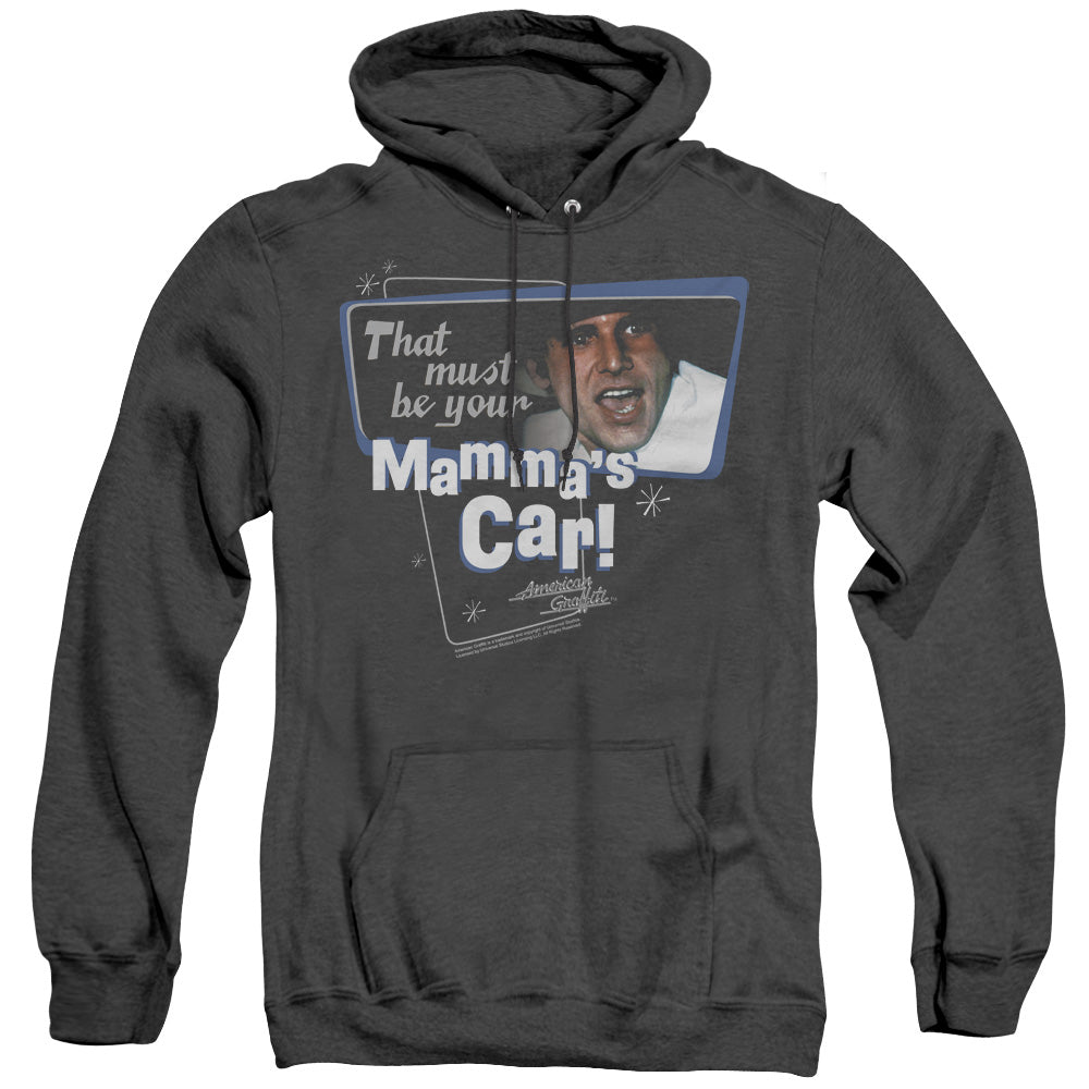 American Grafitti Mammas Car Mens Heather Hoodie Black Black T-Shirts, Sweatshirt | CiraTrend.com (Image 2)