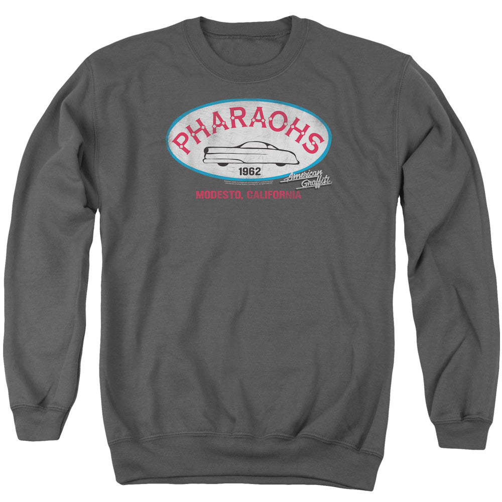 American Graffiti Pharaohs Mens Crewneck Sweatshirt Charcoal T-Shirts, Hoodie | CiraTrend.com (Image 1)