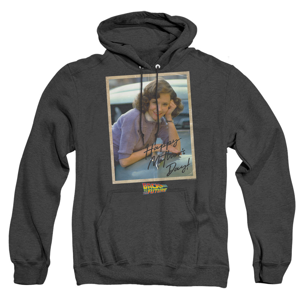 Back To The Future Bttf Mothers Day Mens Heather Hoodie Black T-Shirts, Sweatshirt | CiraTrend.com (Image 1)