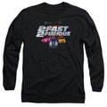 2 Fast 2 Furious Logo Mens Long Sleeve Shirt Black Hoodie, Sweatshirt | CiraTrend.com (Image 1)