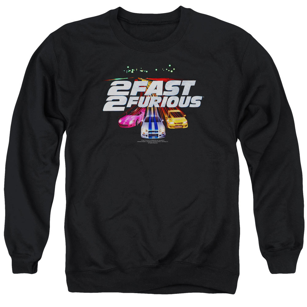 2 Fast 2 Furious Logo Mens Crewneck Sweatshirt Black T-Shirts, Hoodie | CiraTrend.com (Image 2)