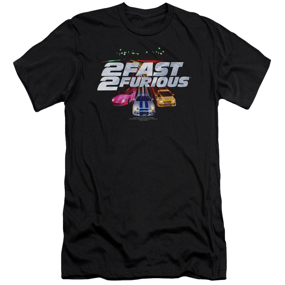 2 Fast 2 Furious Logo Premium Bella Canvas Slim Fit Mens T Shirt Black Hoodie, Sweatshirt | CiraTrend.com (Image 1)