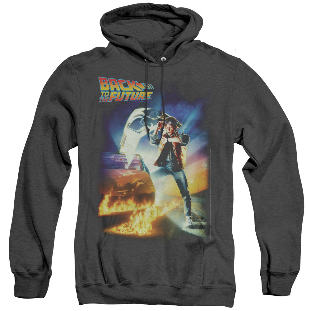 Back To The Future Poster Mens Heather Hoodie Black T-Shirts, Sweatshirt | CiraTrend.com (Image 2)