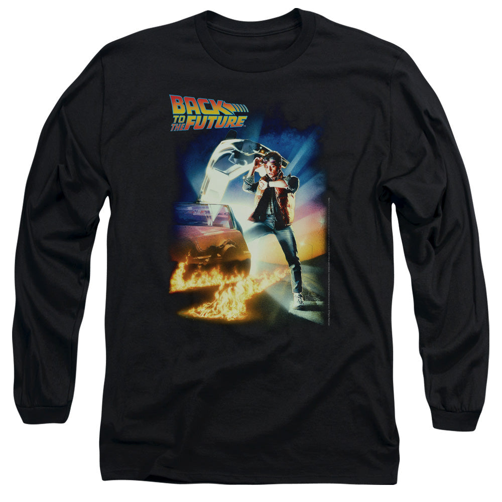 Back To The Future Poster Mens Long Sleeve Shirt Black Hoodie, Sweatshirt | CiraTrend.com (Image 2)