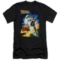 Back To The Future Poster Premium Bella Canvas Slim Fit Mens T Shirt Black Hoodie, Sweatshirt | CiraTrend.com (Image 1)