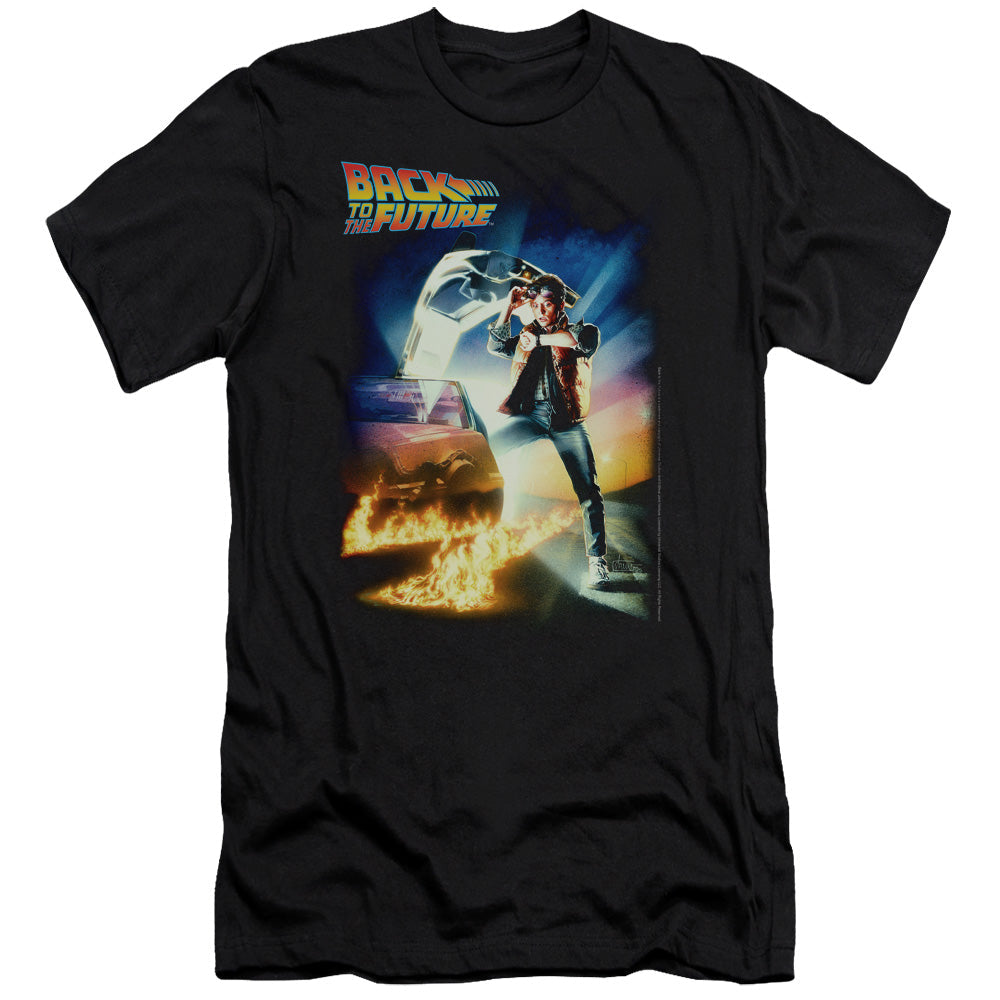 Back To The Future Poster Slim Fit Mens T Shirt Black Hoodie, Sweatshirt | CiraTrend.com