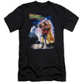 Back To The Future Ii Poster Premium Bella Canvas Slim Fit Mens T Shirt Black Hoodie, Sweatshirt | CiraTrend.com (Image 1)