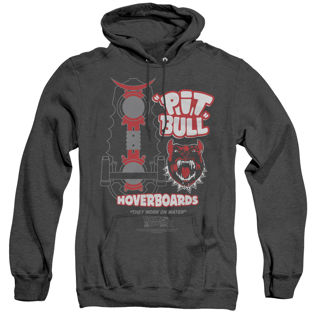 Back To The Future Ii Pit Bull Mens Heather Hoodie Black T-Shirts, Sweatshirt | CiraTrend.com (Image 2)