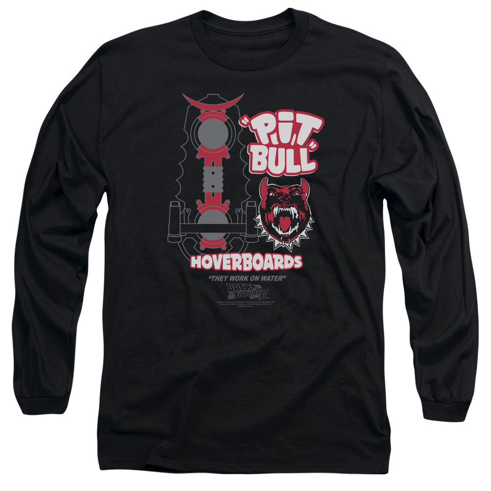 Back To The Future Ii Pit Bull Mens Long Sleeve Shirt Black Black Hoodie, Sweatshirt | CiraTrend.com (Image 2)