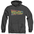 Back To The Future Logo Heather Mens Hoodie Black T-Shirts, Sweatshirt | CiraTrend.com